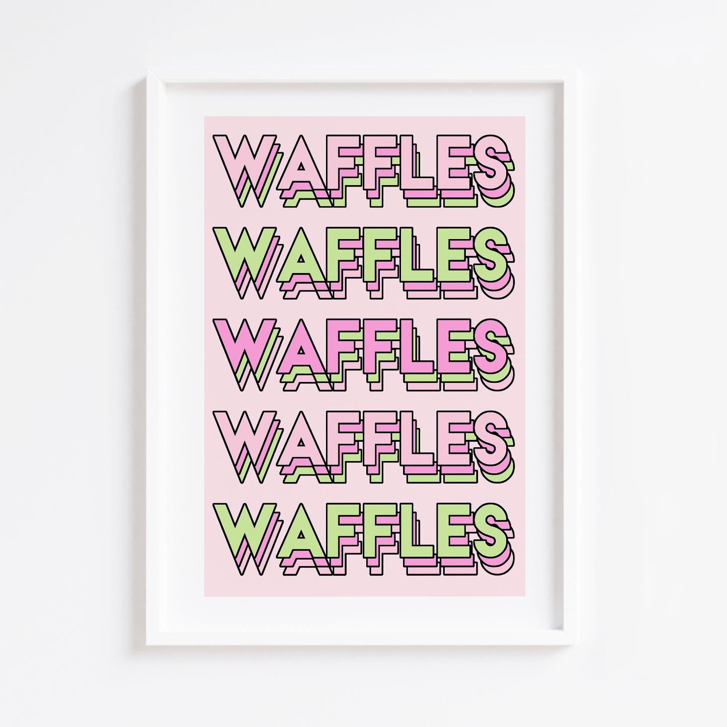 WAFFLES Print