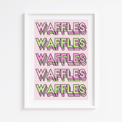WAFFLES Print