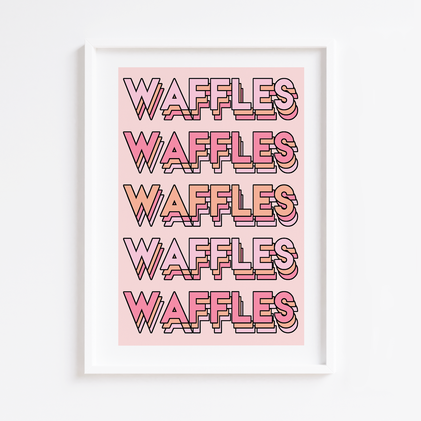 WAFFLES Print