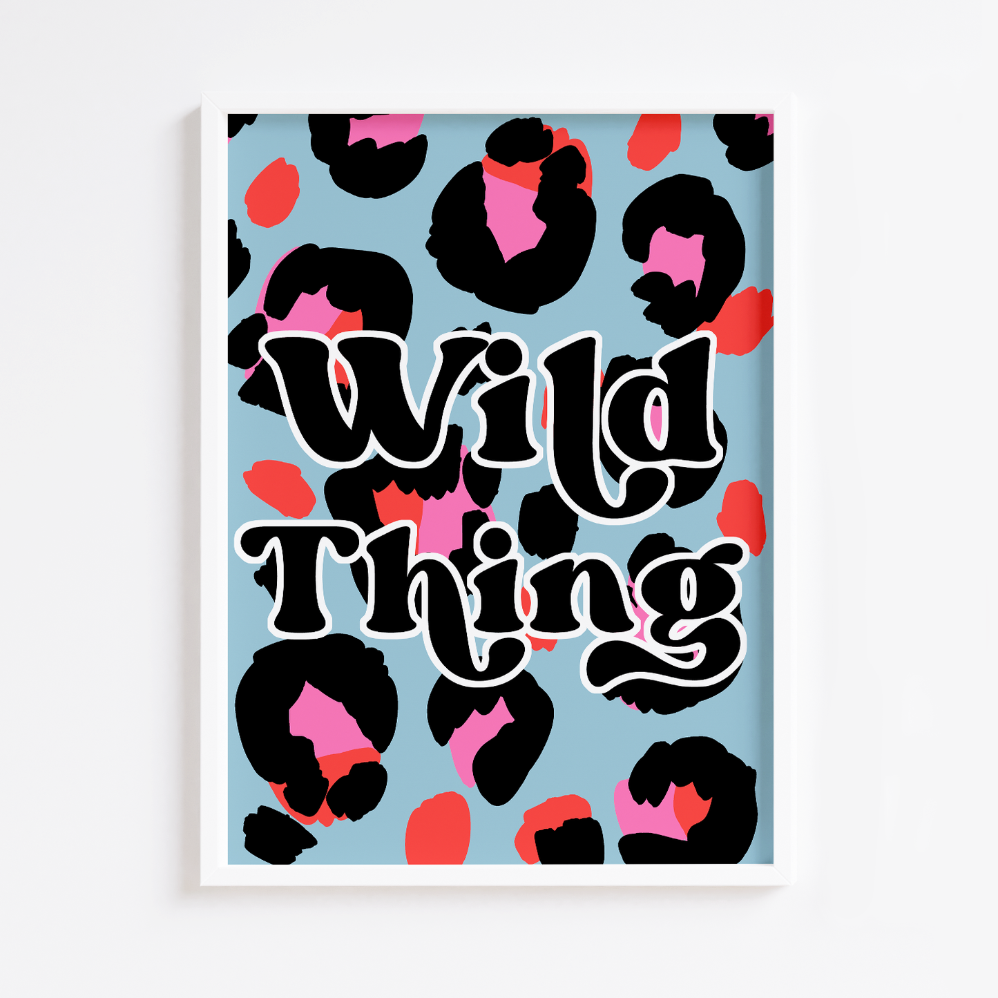 Wild Thing Leopard Blue Print