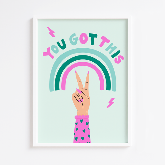 You Got This Mint Print