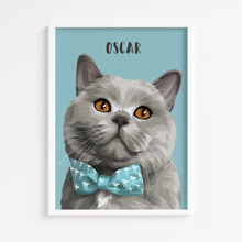 Load image into Gallery viewer, Custom Cat Portrait Print
