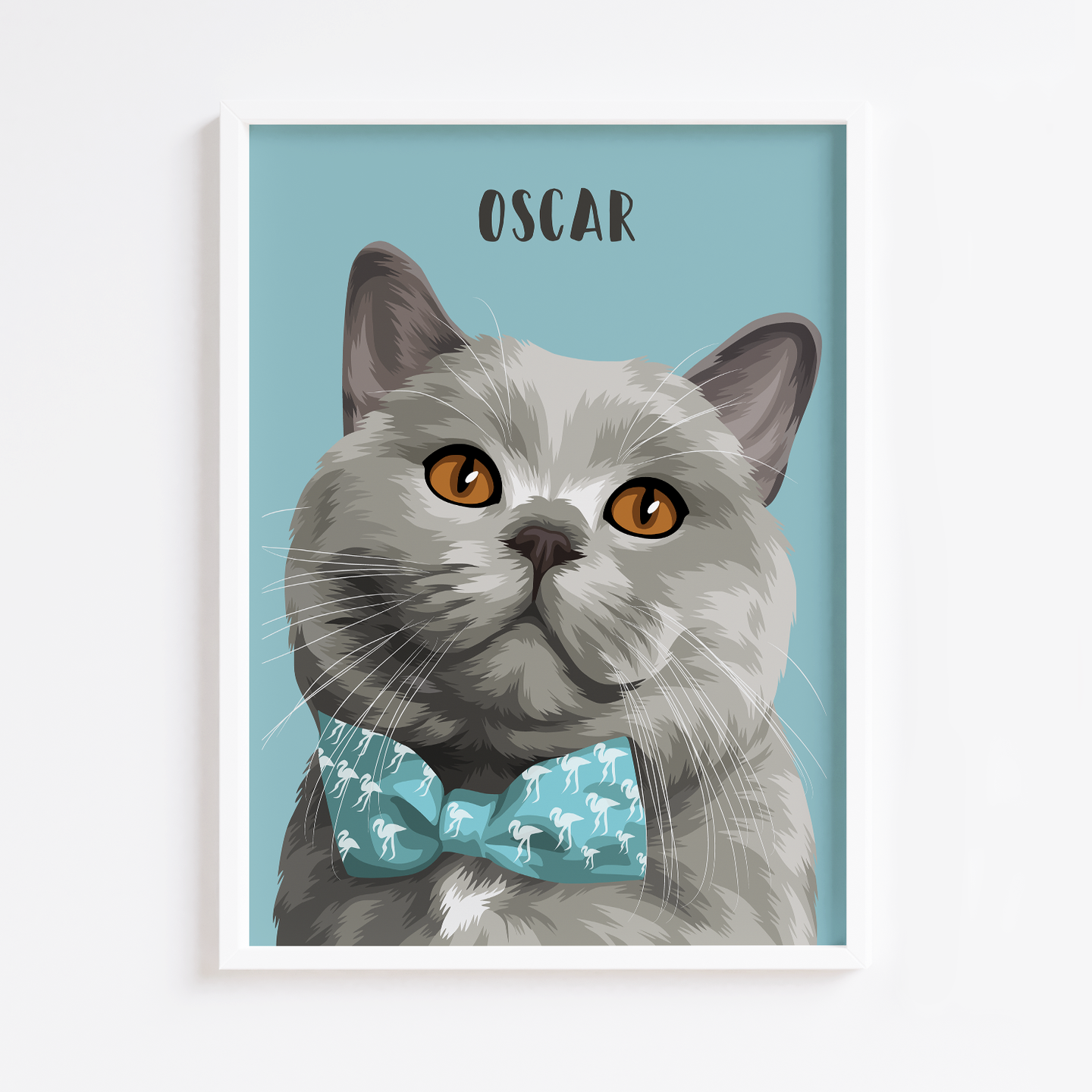 Custom Cat Portrait Print
