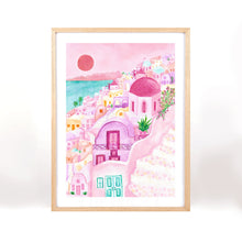 Load image into Gallery viewer, Pink Santorini Print
