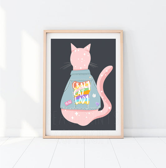 Crazy Cat Lady Print