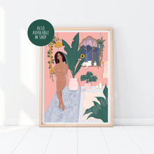 Load image into Gallery viewer, Plant Woman Bathroom II Print
