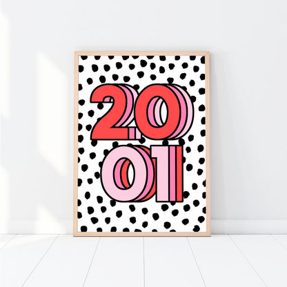 Birth Year Custom Print