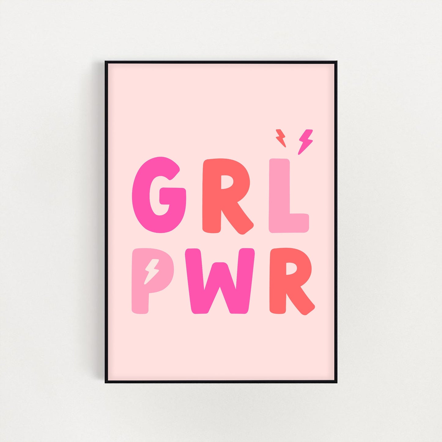 Girl Power Letters Print