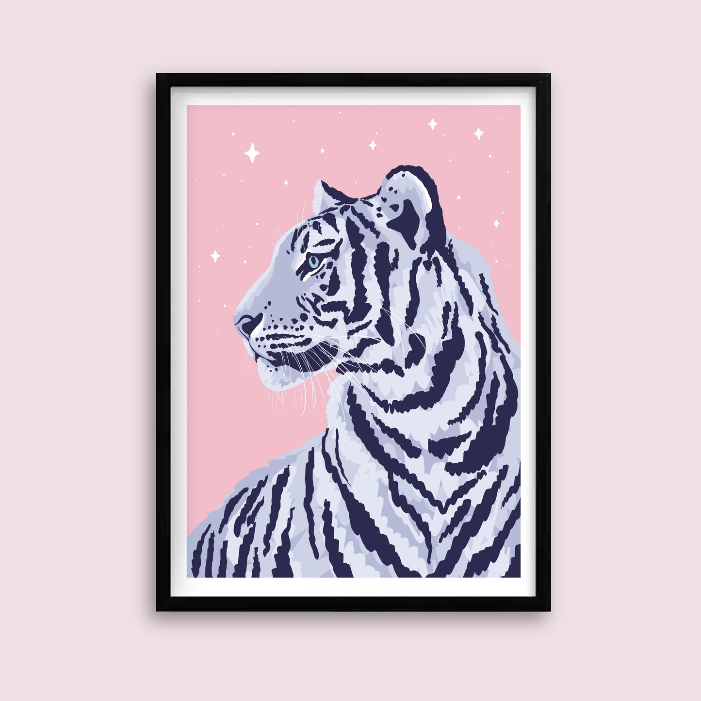 Pastel Serene Tiger Print