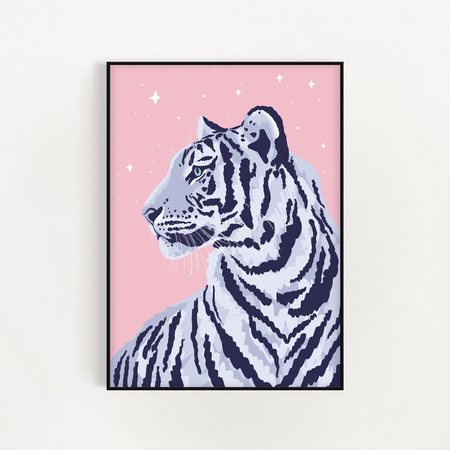 Pastel Serene Tiger Print