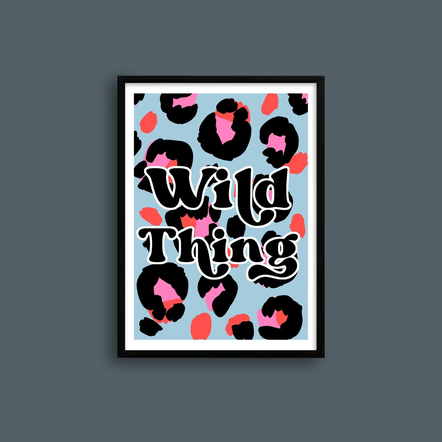 Wild Thing Leopard Blue Print