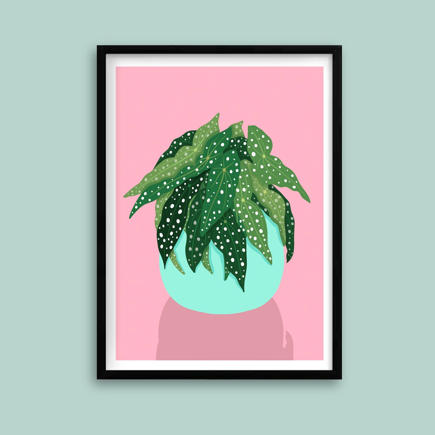 Spot Begonia Plant Print