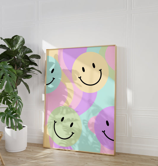 Pastel Smiles Print