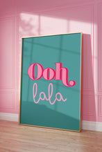 Load image into Gallery viewer, Ooh LaLa Teal Print
