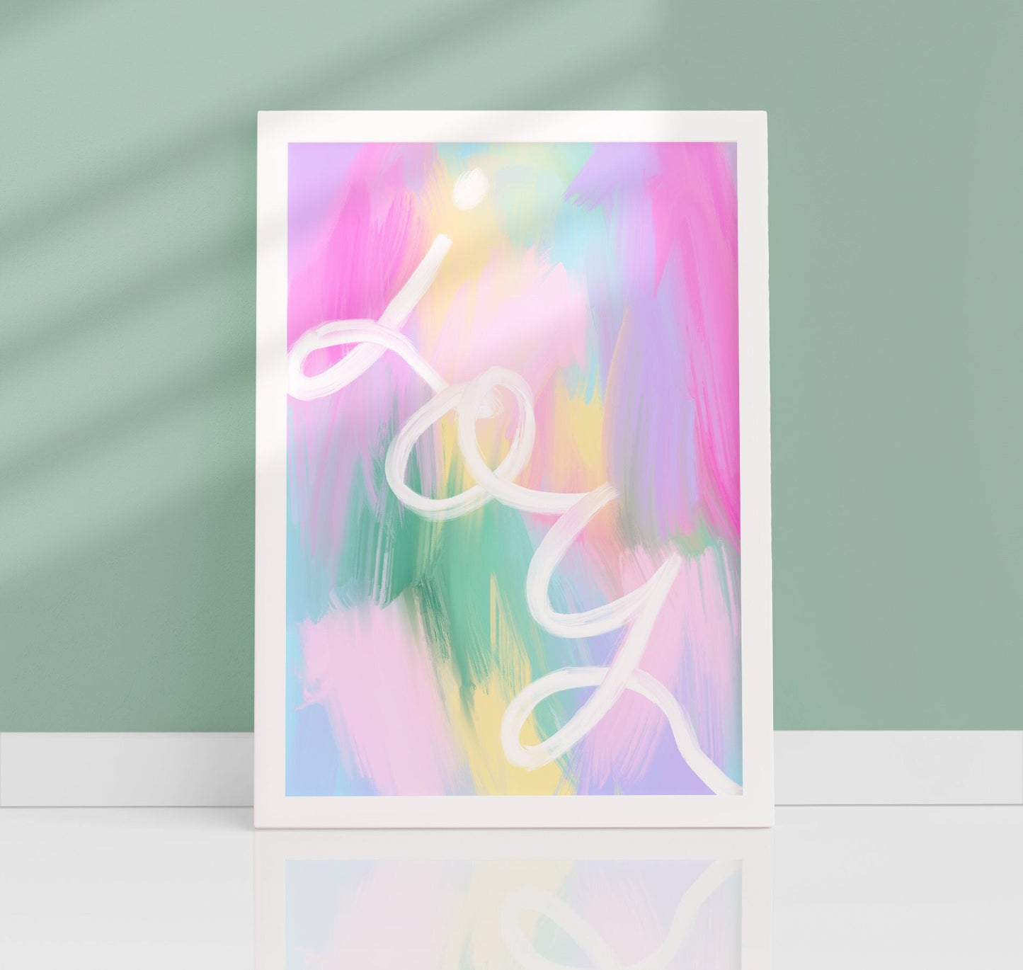 Rainbow Abstract Joy Print