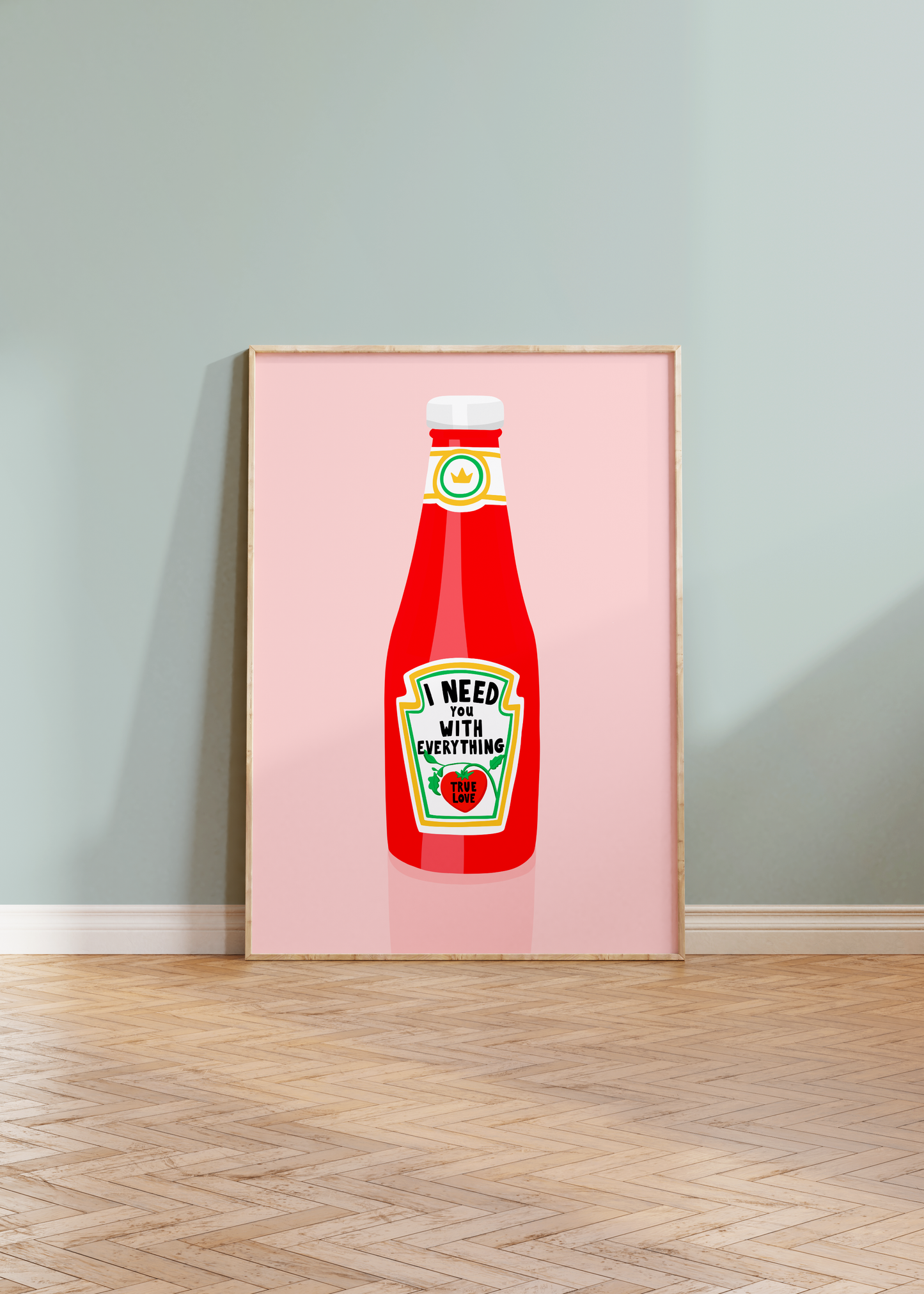 True Love Ketchup Print