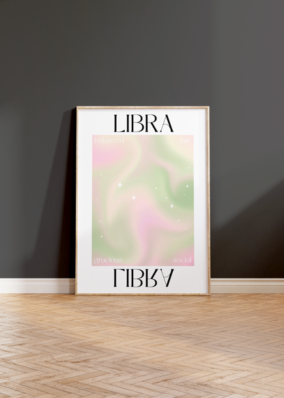 Libra Zodiac Print