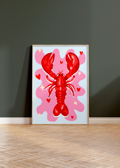 Lobster Love Print