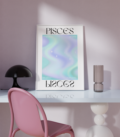 Pisces Zodiac Print