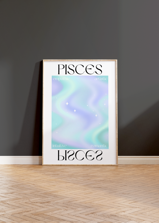 Pisces Zodiac Print